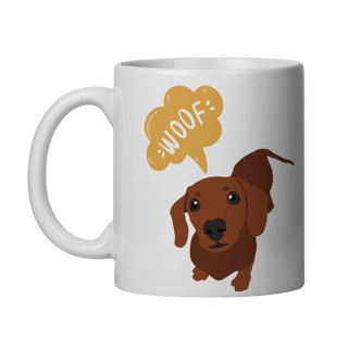 Nome do produto Caneca - Woof: Amor de Quatro Patas