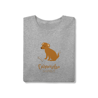 Nome do produto T-Shirt Quality - Caramelo Family