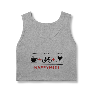 Nome do produto Regata Masculina Quality - Coffee + Bike + Dog = Hapyness