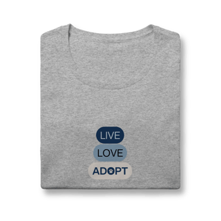 Nome do produto Baby Long Quality - Live, Love, Adopt Blue