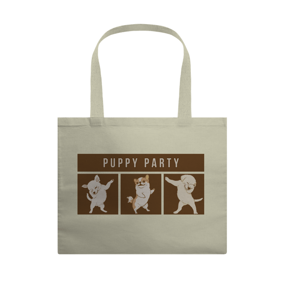 Eco Bag Grande - Puppy Party