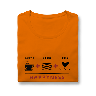Nome do produto Baby Long Quality - Coffee + Book + Dog = Happyness