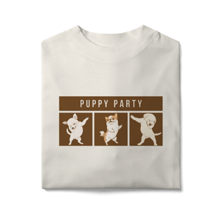 Nome do produto Camiseta Oversized - Puppy Party