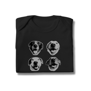 Nome do produto Body - Dog Faces