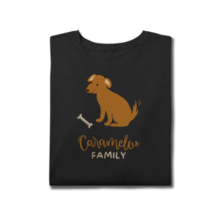 Nome do produto T-Shirt Plus Size - Caramelo Family