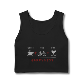 Nome do produto Regata Masculina Quality - Coffee + Bike + Dog = Hapyness