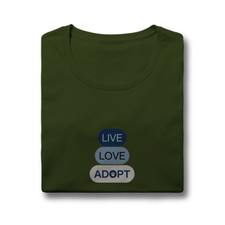 Nome do produto Baby Long Quality - Live, Love, Adopt Blue