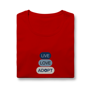 Nome do produto Baby Long Quality - Live, Love, Adopt Blue