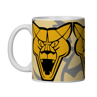 Nome do produto Caneca Puma Logo Cara da Fera Amarela