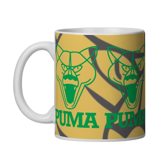 Caneca Puma Logo Cara da Fera Verde