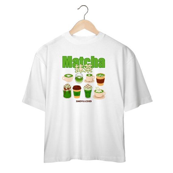 Camiseta Over Matcha (Frente)