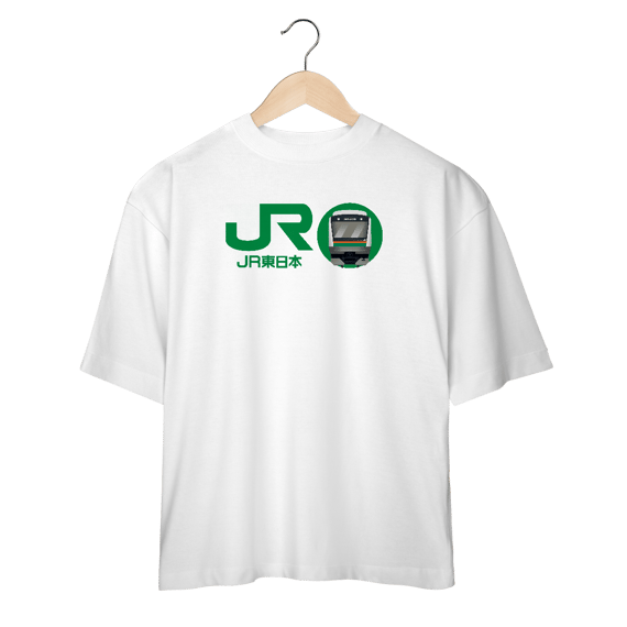 Camiseta Over JR Japan Rail (Frente)