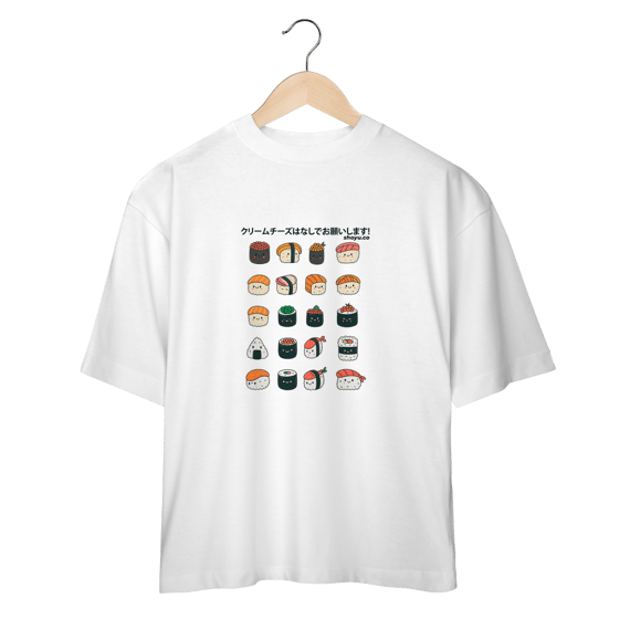 Camiseta Over Sem Cream Cheese (Frente)