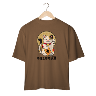 Nome do produto Camiseta Over Maneki Neko (Frente)
