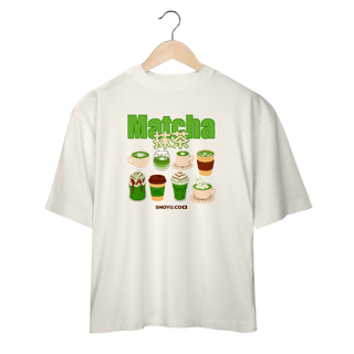 Nome do produto Camiseta Over Matcha (Frente)