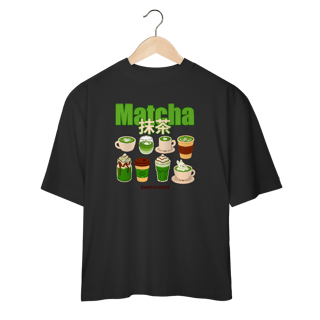 Nome do produto Camiseta Over Matcha (Frente)