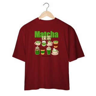 Nome do produto Camiseta Over Matcha (Frente)