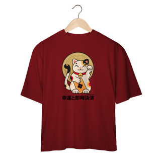Nome do produto Camiseta Over Maneki Neko (Frente)