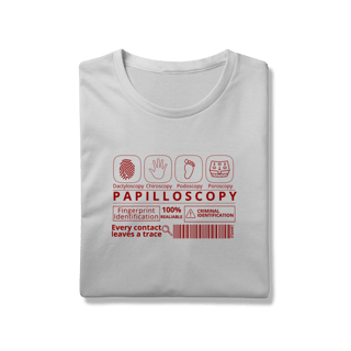 Nome do produto Camisa Papiloscopia (vermelho)