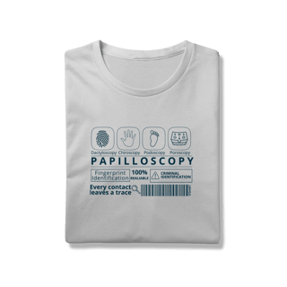 Nome do produto Camisa Papiloscopia (azul)