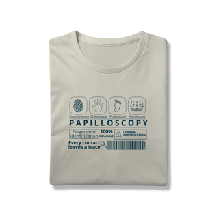 Nome do produto Camisa Papiloscopia (azul)