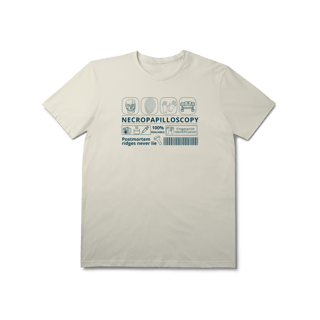 Nome do produto Camisa Necropapiloscopista (azul)