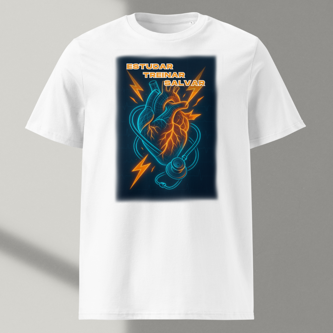 Nome do produto: Camisa - Estudar, Treinar e Salvar