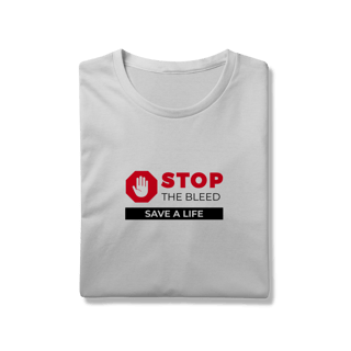 Nome do produto Camisa Branca e Preta - Stop the Bleed