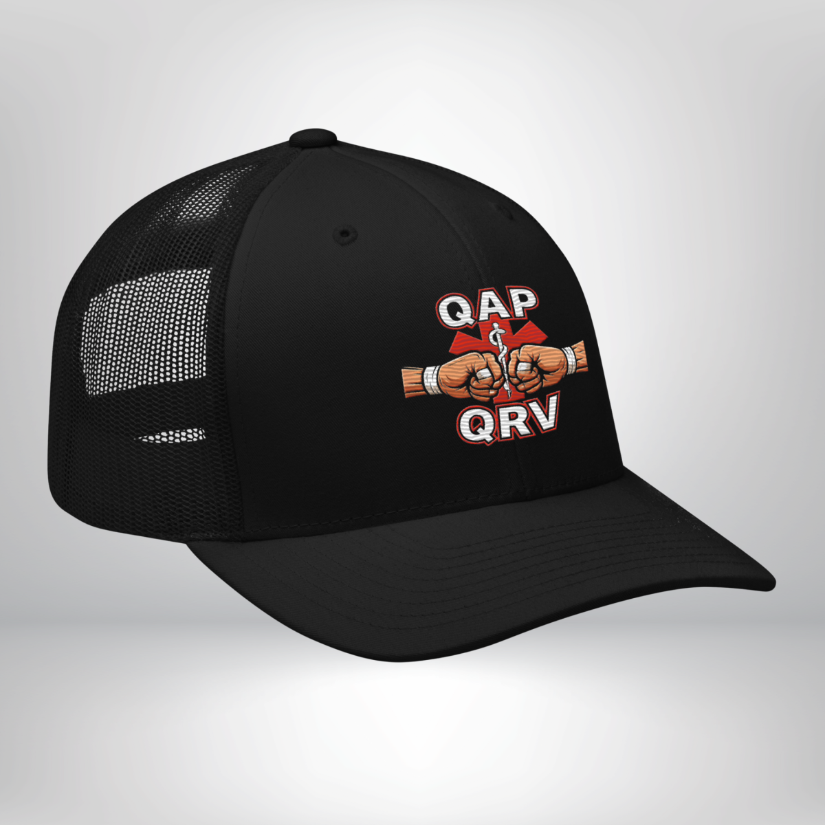 Nome do produto: Boné Americano com Tela - QAP | QRV