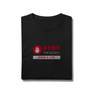 Nome do produto Camisa Branca e Preta - Stop the Bleed