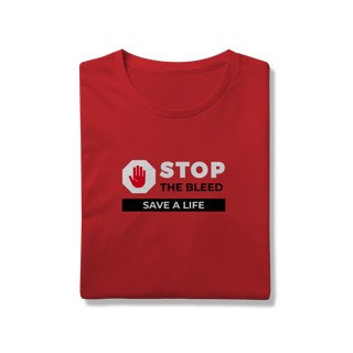 Nome do produto Camisa Vermelha - Stop the Bleed