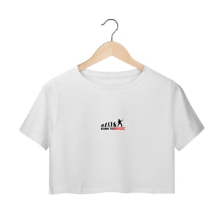 Nome do produto cropped branca born to music