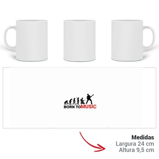 Nome do produto caneca magica born to music