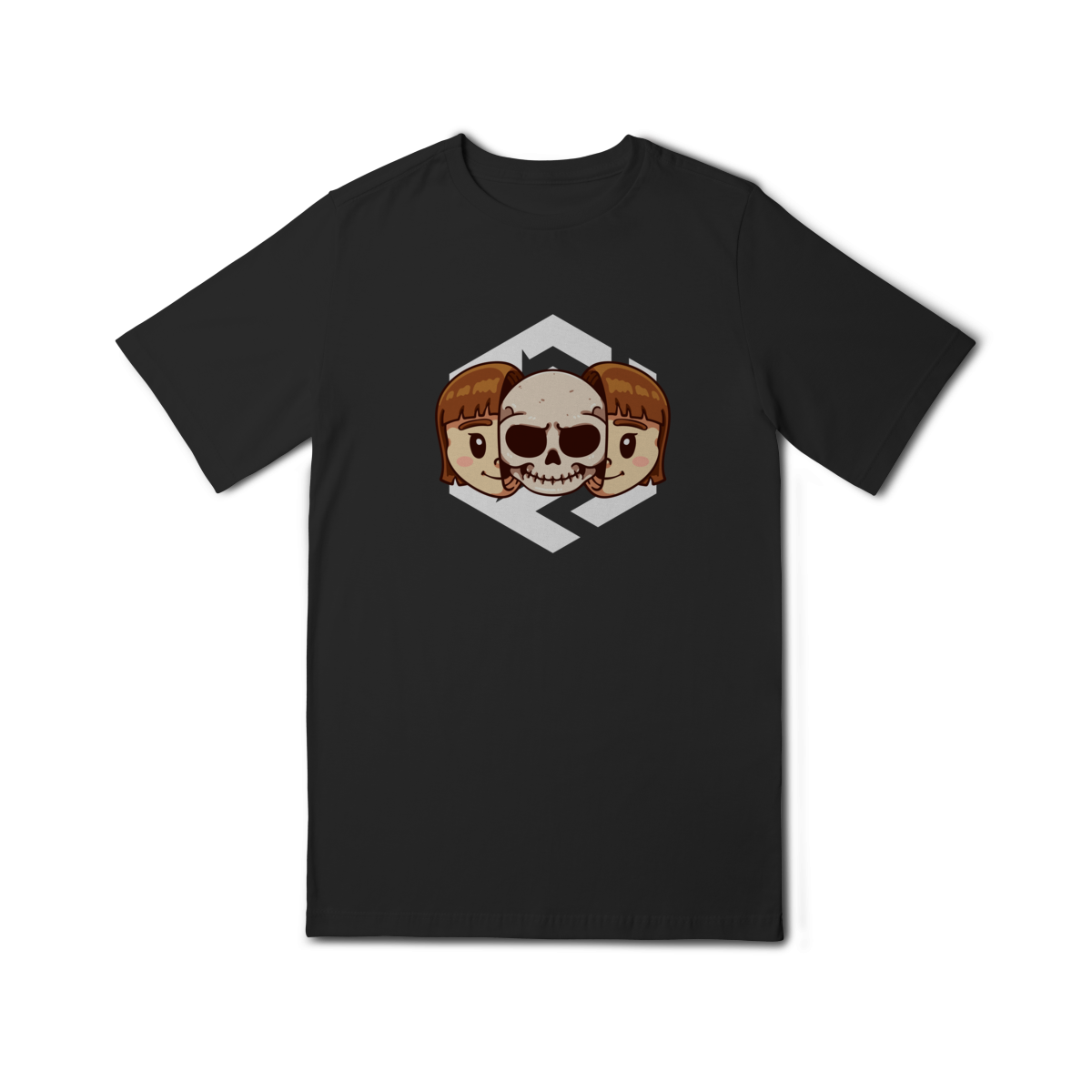 Nome do produto: Camiseta Boneca Skull Infantil (10 a 14)