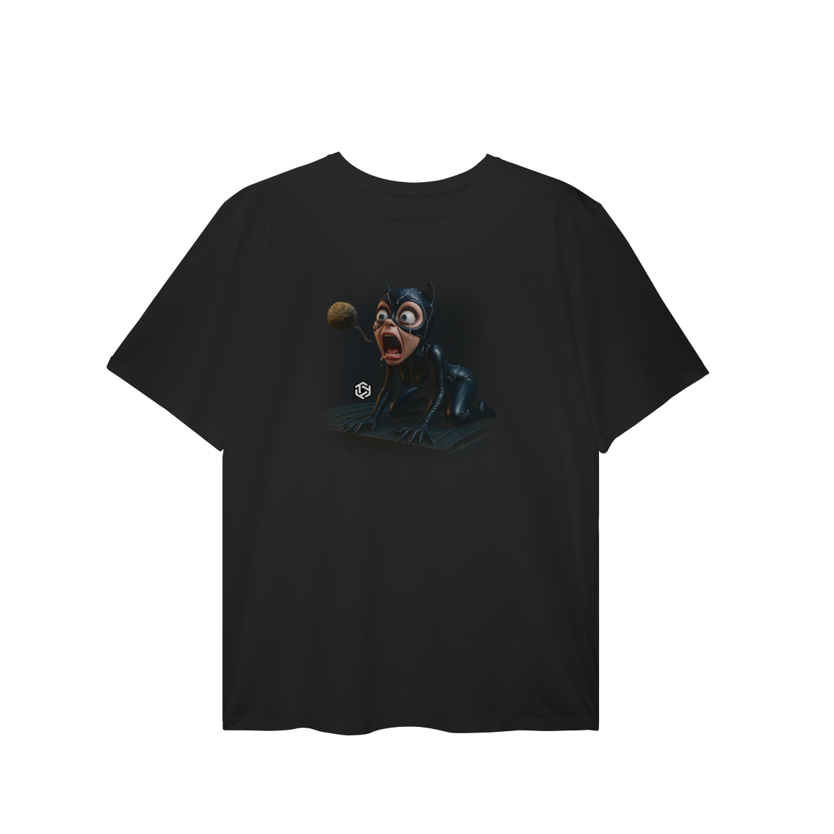 Nome do produto: Camiseta Mulher-Gato inusitada Plus Size