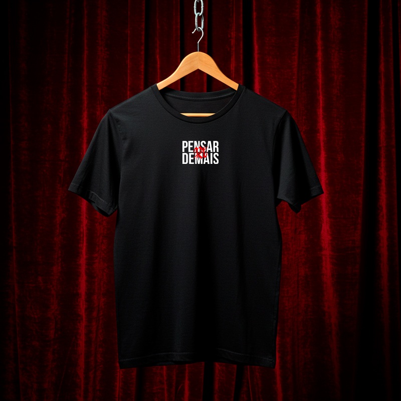 Nome do produto: Camiseta Masculina Pensar Demais