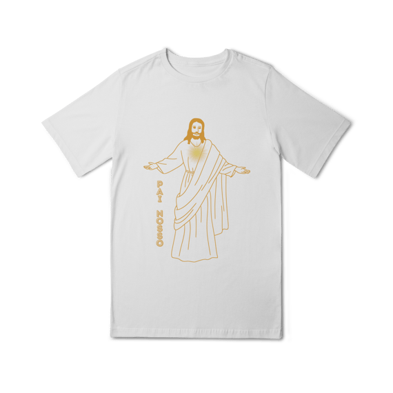 Camiseta Quality Infantil (10 a 14) - Jesus - Pai Nosso