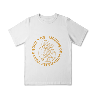 Camiseta - Classic Infantil Eu e Minha Casa Serviremos ao Senhor