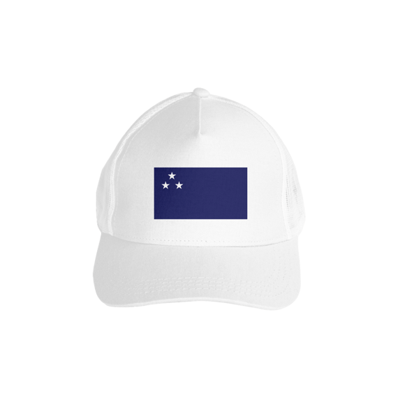 Boné americano com tela Bandeira