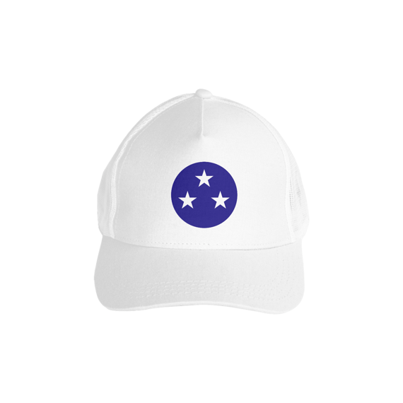 Boné americano com tela Estrelas
