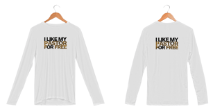 Nome do produto Licuti Original – Camisa Gospel “Gosto do Meu Pastor de Graça” | Manga Longa Dry UV