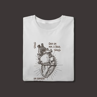 Nome do produto Tshirt Quality Coração Puro