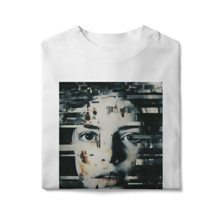 Nome do produtoCamiseta Oversize Unissex – Estampa Exclusiva Fragments Her | Pecado Santo