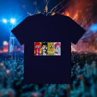 Nome do produto Camiseta plus size - Psychedelic four