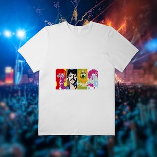 Camiseta plus size - Psychedelic four