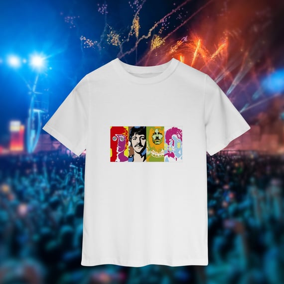 Camiseta infantil (2 a 8) - Psychedelic four