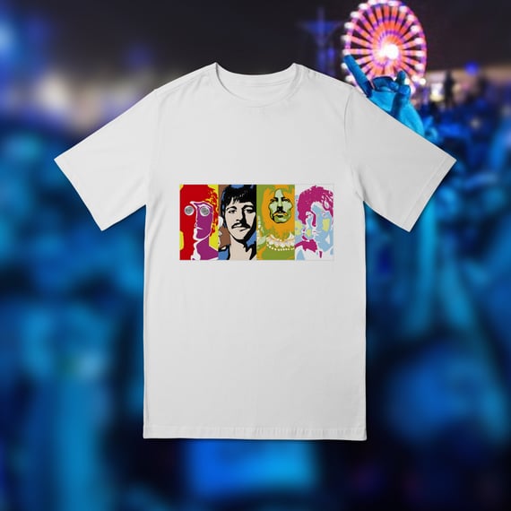 Camiseta infantil (10 a 14) - Psychedelic four