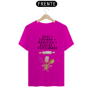 Nome do produto Camiseta Felicidade= açucar