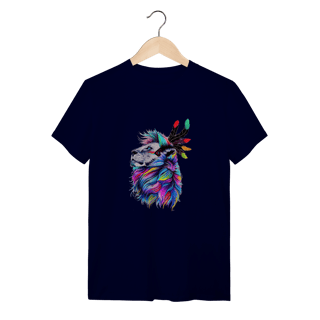 Nome do produto Camiseta Quality - Leão Psicodélico