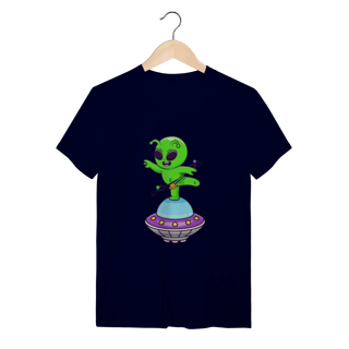 Nome do produto Camiseta Quality - Alien na Nave